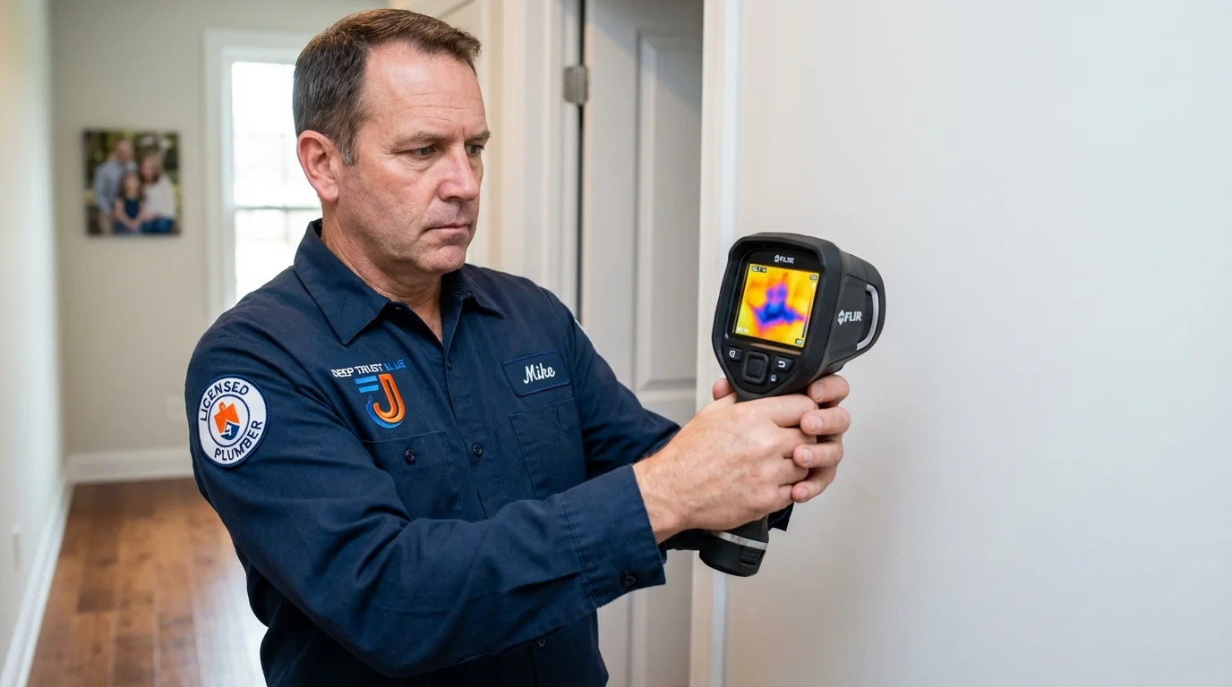 Thermal imaging leak detection by Johns Plumbing LLC in Grant